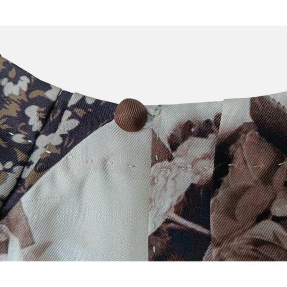 Louis Vuitton 100% Silk Sleeveless Floral Blouse Top FR 36 (US 4) Made in France - Picture 8 of 11